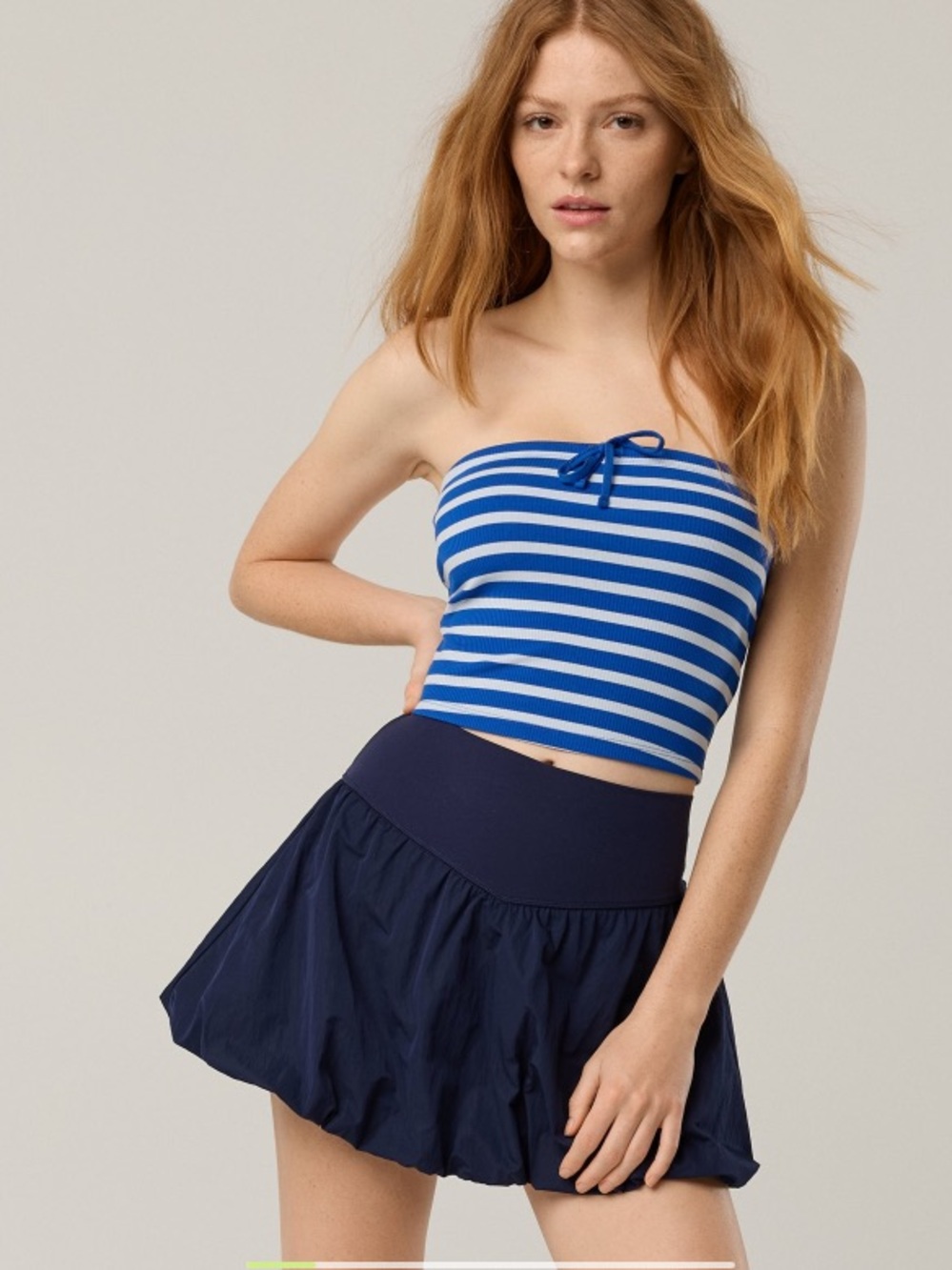 NWT Aerie Real Me Bubble Skort in Navy Sz S.